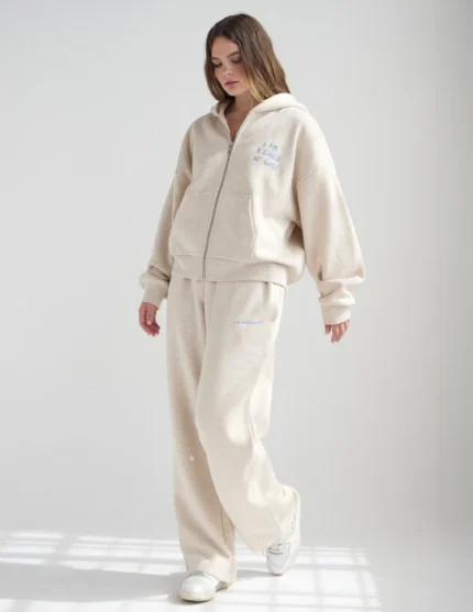 Christian Basics Eggshell Wide Leg Sweatpant