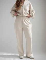 Christian Basics Eggshell Wide Leg Sweatpant