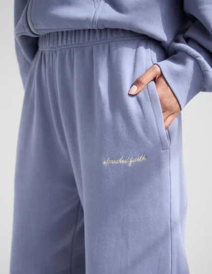 Christian Basics Plum Wide Leg Sweatpant