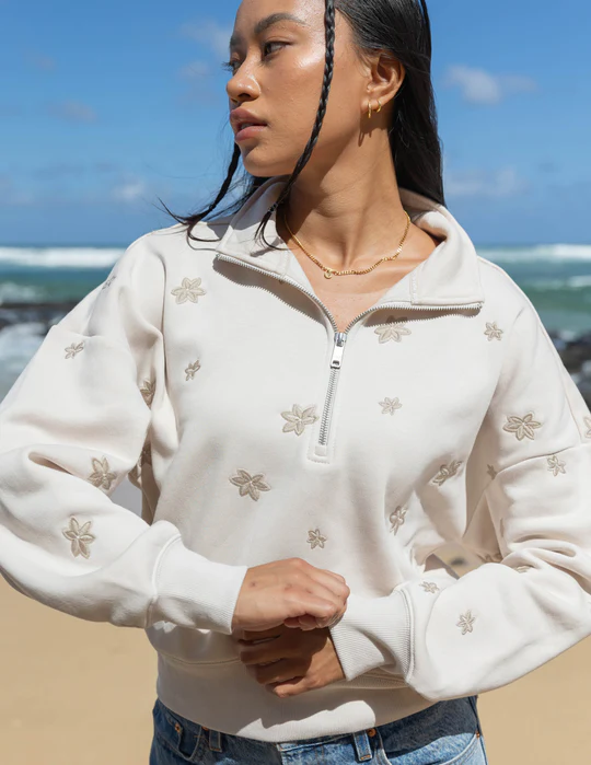 Christian Floral Women’s Half-Zip