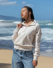 Christian Floral Women’s Half-Zip