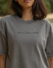 Christian Not Sorry Jesus Is King Heavyweight Tee