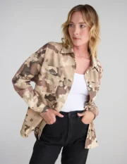 Christian What a Friend in Jesus Camo Shacket