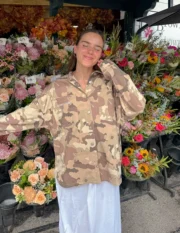 Christian What a Friend in Jesus Camo Shacket