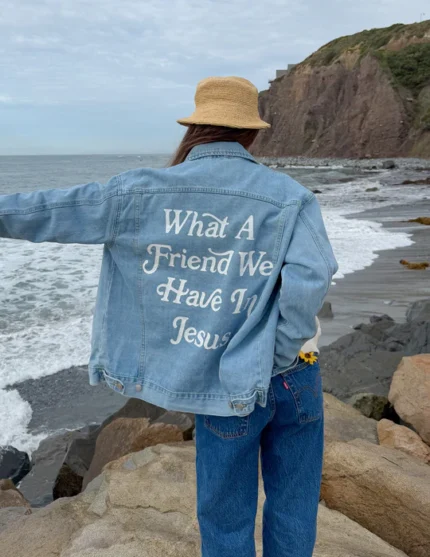 Christian What a Friend in Jesus Denim Jacket