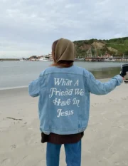 Christian What a Friend in Jesus Denim Jacket