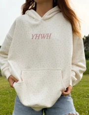 Christian Yhwh Allover Floral Unisex Hoodie